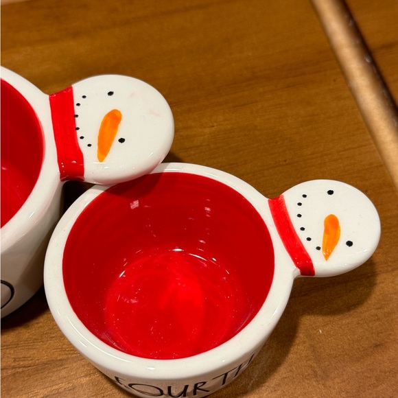 NWT Rae Dunn Snowman Measuring Cups - Picture 4 of 9